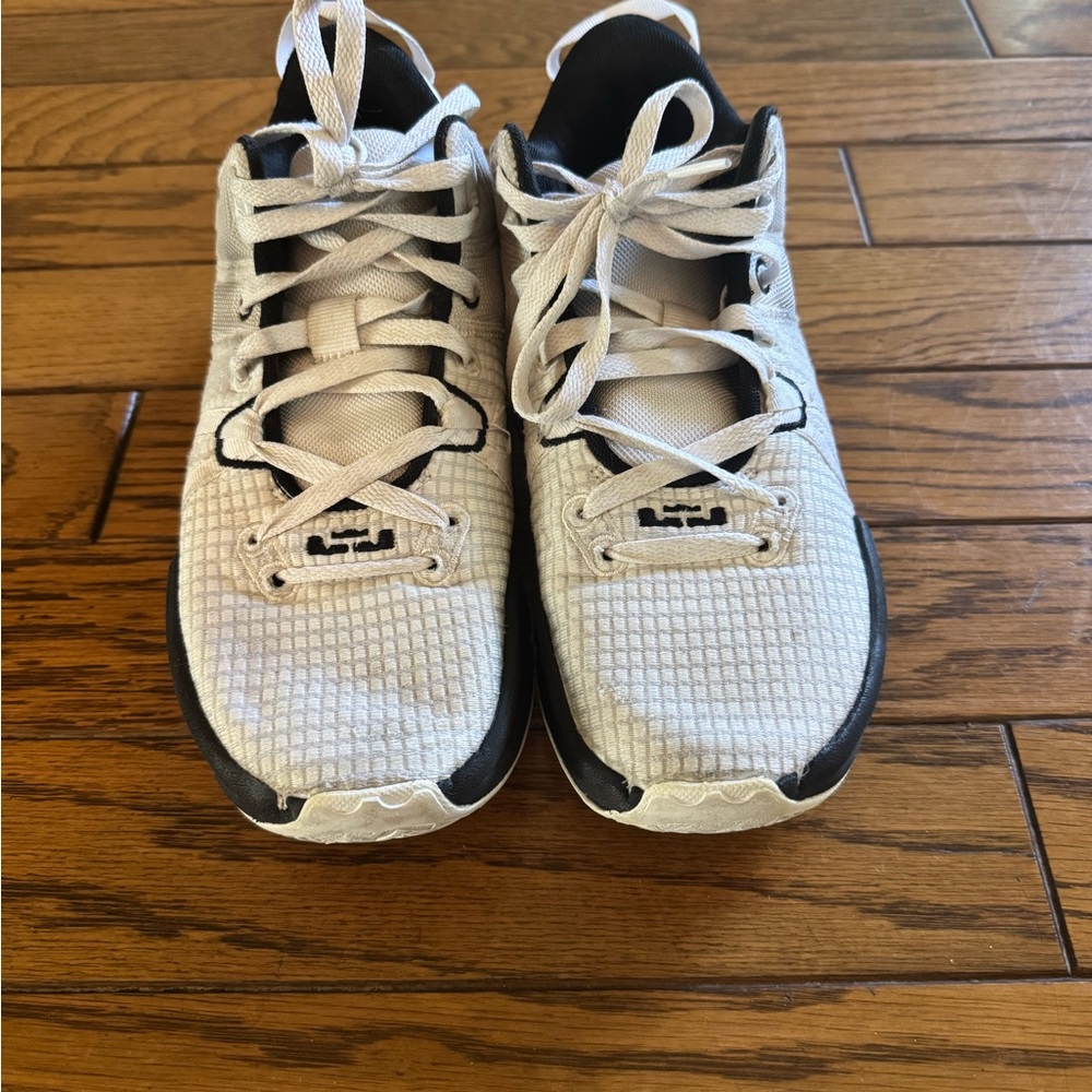 Nike LeBron Witness VII Black and White Basketball Shoes